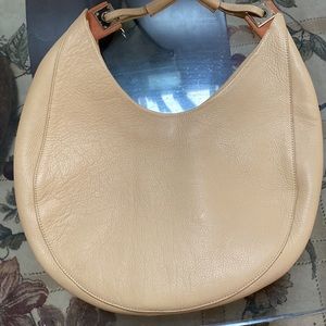 Women’s Cream Leather Hobo Bag
